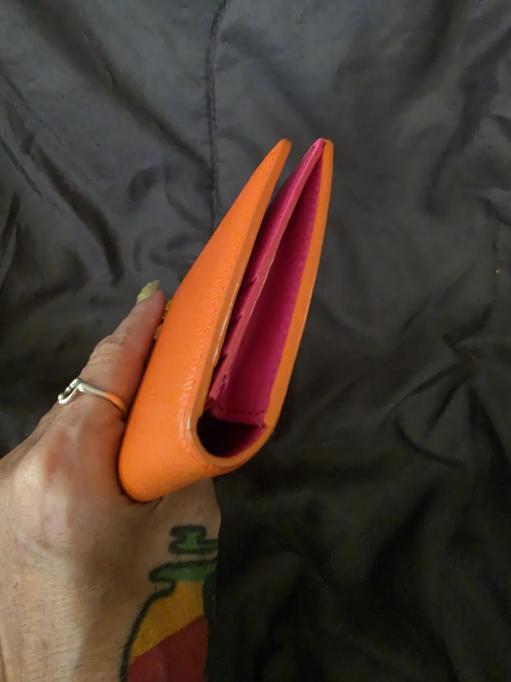 MCM Orange Leather Long Wallet - Picture 3 of 11